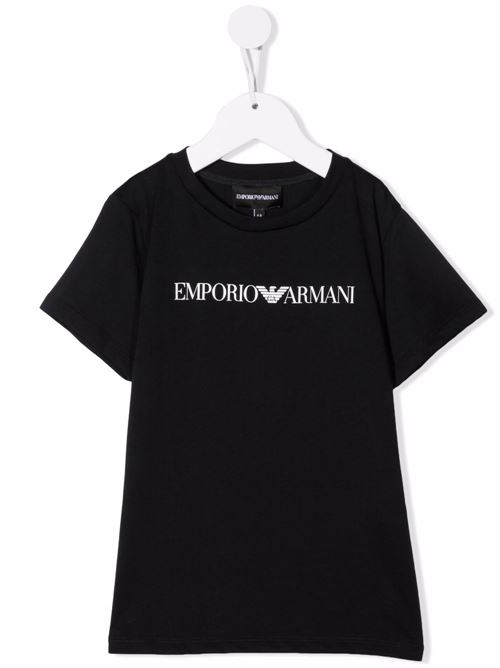 T shirt bambino con stampa EMPORIO ARMANI KIDS | 8N4TN51JPZZ0974